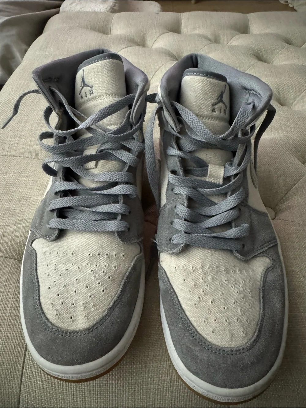 Nike Size Air Jordan 1 Mid SE Coconut Milk Particle Grey Size 11.5 DN4281-100